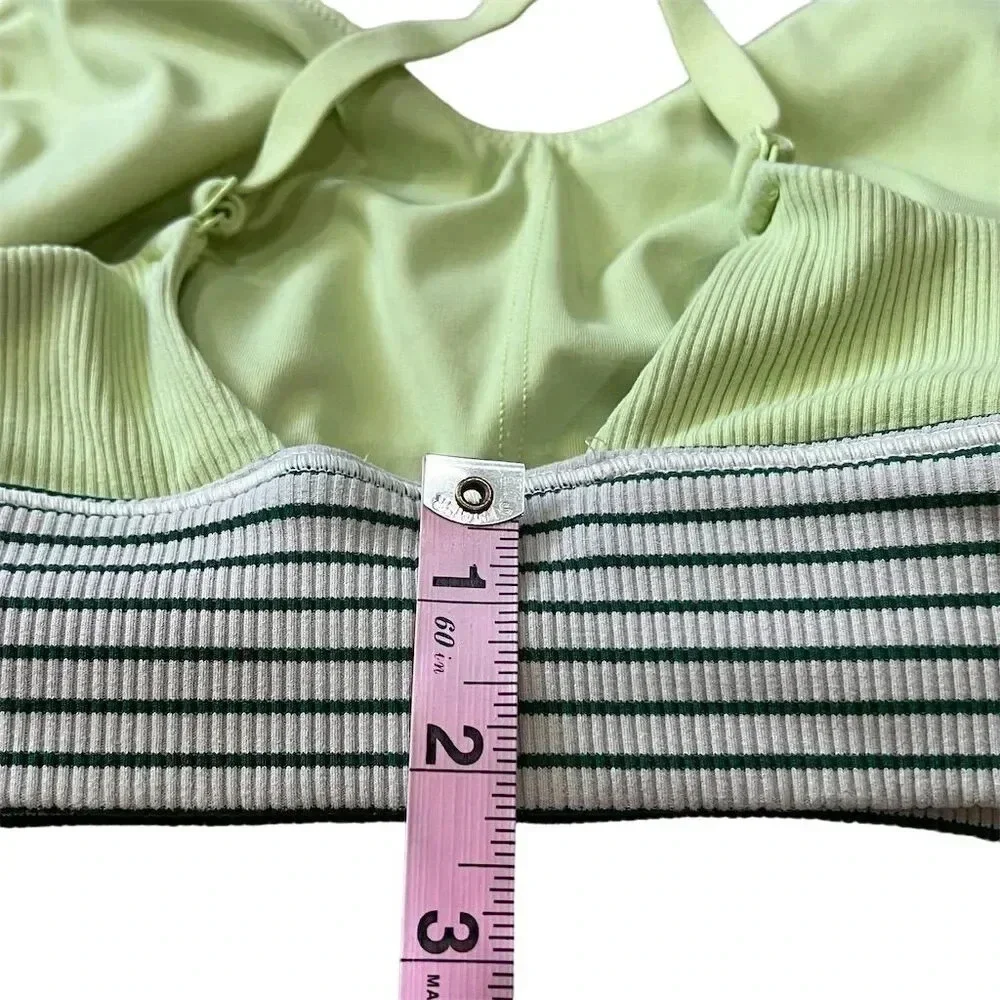 Offline by‎ Aerie Women's L Green Neon Sports Bra Medium Support